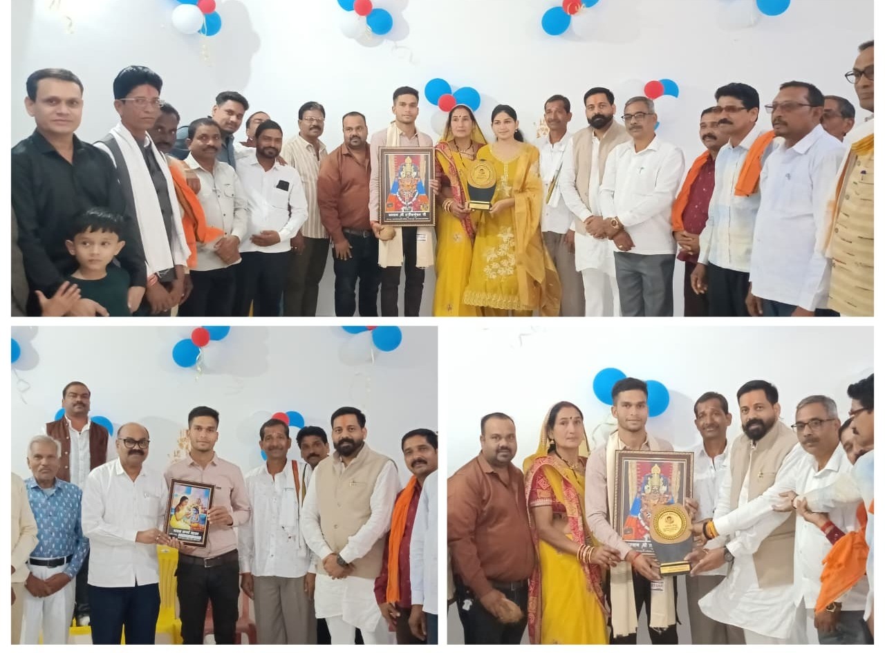 ग्राम पतोरी के धनेन्द्र साहू का CRPF में चयन, जिला साहू संघ ने किया भव्य सम्मान