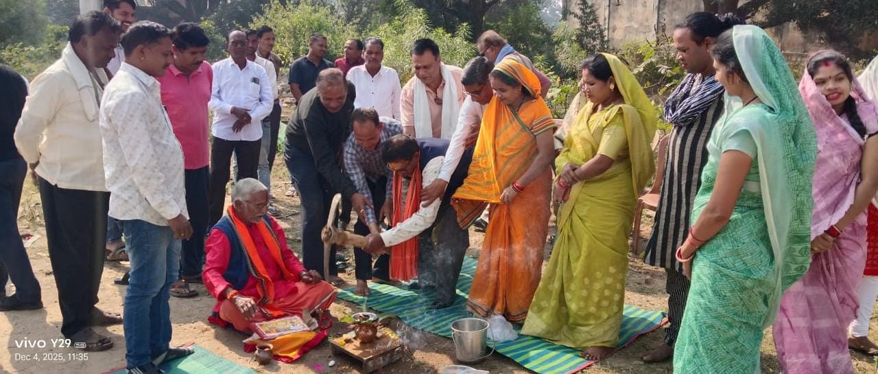 छुरा नगर पंचायत में वार्ड 7 एवं 4 में पेवर ब्लॉक निर्माण हेतु भूमि पूजन संपन्न